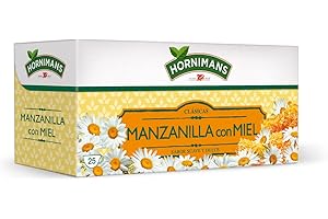 Hornimans Manzanilla con Miel Infusión con Ingredientes 100% Naturales | 25 bolsitas | Sin Teína