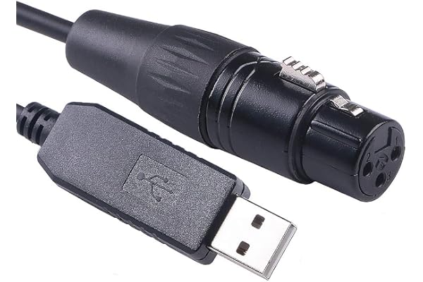 Green-utech USB till RS485 DMX512 hona XLR för kontroll scenbelysningsutrustning med Freestyler, FTDI-chip (10 fot)