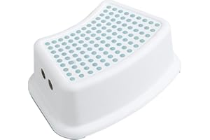 MURMAN Sgabello da bagno, altezza 15 cm, per bambini, con piedini antiscivolo e superficie per bagno, bagno