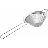 Cocktail Strainer, Stainless Steel Fine Mesh Filter, Bartender Conical Strainer, Bar Accessory for Tea, Juice, Coffee - Silve