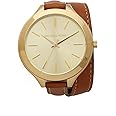 Michael Kors Slim Runway Women's Watch, Stainless Steel Bracelet Watch for Women