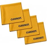 Cleenest Y&uuml;ksek Kaliteli Kaşmir İpliğinden &Uuml;retilmiş Temizleme Bezi, G&ouml;zl&uuml;k Temizleme Bezi, Ekranlar ve Tabletler İ&ccedil;in, 4 Ade