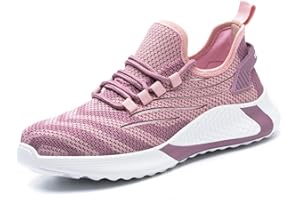 KTDYG Sicherheitsschuhe Herren Damen Arbeitsschuhe Leicht Sportlich Schutzschuhe Stahlkappe Sneaker
