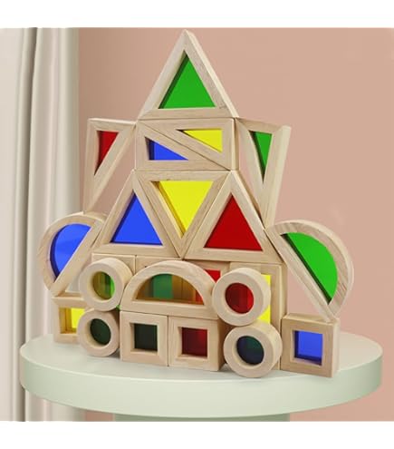 Rainbow Blocks And Cars Building Set - View #6