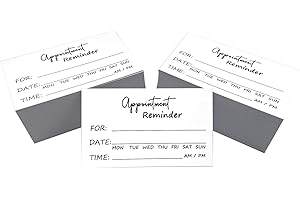 ABC GIFT SHOP 200 biglietti promemoria appuntamenti per affari, parrucchieri, studio dentistico, massaggiatore, toelettatura, parrucchiere, medici e molto altro ancora – Confezione di biglietti per il prossimo