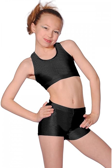 P&R DANCEWEAR LTD Short En Nylon Brillant Pour Fille - Taille