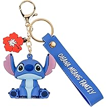 Lilo & Stitch - Llavero Diseño Pom Pom Ángel (Talla Única) (Rosa