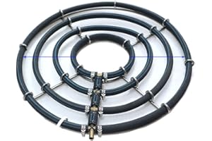 XRMXF Japan Belüfterring Koi Teich Belüftung Sauerstoff, japanischer Ausströmer für den Koiteich Aber auch zur Sauerstoffanreicherung im Gartenteich (4 Schlaufe/Ø 45 cm)