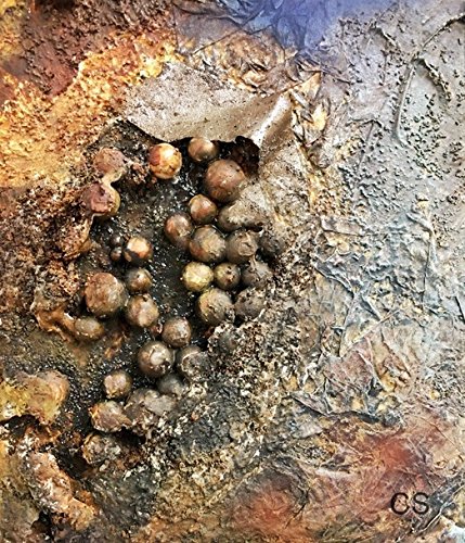 7UG-Effectpearls zur Einarbeitung in Acrylbinder, Strukturpaste oder Farbe /ergibt tolle Strukturen auf der Leinwand! - 2