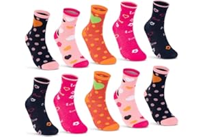sockenkauf24 Calcetines para Niño y Niña (10 Pares) Algodón