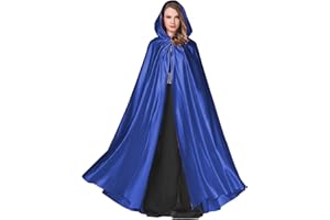 BEAUTELICATE Capa con Capucha Medieval Mujer Disfraz Abriga Larga para Novia Vampiro Princesa Bruja Halloween Navidad Fiesta Cosplay Fotografía