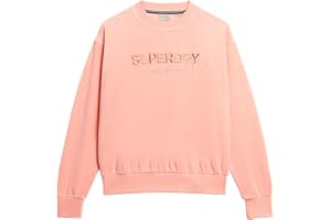 Superdry Velour Graphic Boxy Crew Sweat Sudadera para Mujer