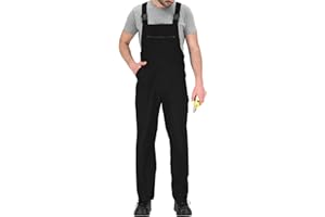 BWOLF Slater Men's Dungarees | Work Trousers with Bib | Work Bib and Brace Overalls Men | Protective Dungarees | All Seasons