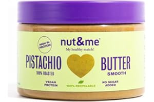 Crema di pistacchio 250 g nut&me | 100% Pistacchio tostato | Senza conservanti o additivi | Senza glutine | Senza zucchero | Ricco di proteine | Vegano |