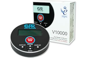CPR CALL BLOCKER CPR V10000 Call Blocker for Landline Phones. Dual Mode Protection to Allow and Block Numbers. Pre-Loaded with 10,000 Known Nuisance Scam Numbers