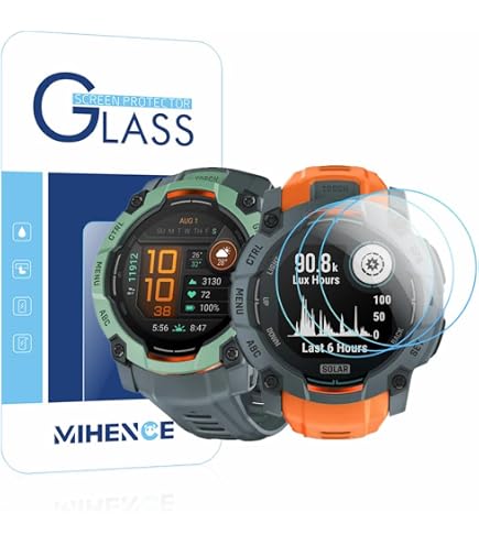 3x Pellicola Protettiva Vetro per Garmin Vivomove Trend Protezione