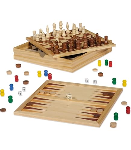Scacchi In Legno Di Ciliegio Fatti A Mano - Tabellone 35x35 Cm Con Pezzi Intagliati - Regalo Elegante