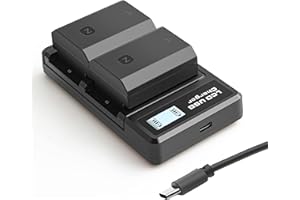 NATNO NP-FZ100 Batteria, 2280mAh Batterie Caricabatterie Kit per Sony Alpha A7III A7IV A7RIII A7R3 A7R IV A7C A7S, 7III 7IV 7RIII 7RIV 7C 7S α7C, 6700 6600 A6700 A6600 A9 A9R A9S 9 9S 9R Fotocamere