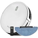 Venga! Saugroboter mit Wischfunktion, Einfach zu Bedienen, 6 Reinigungsmodi, Leise, Weiß, VG RVC 3000