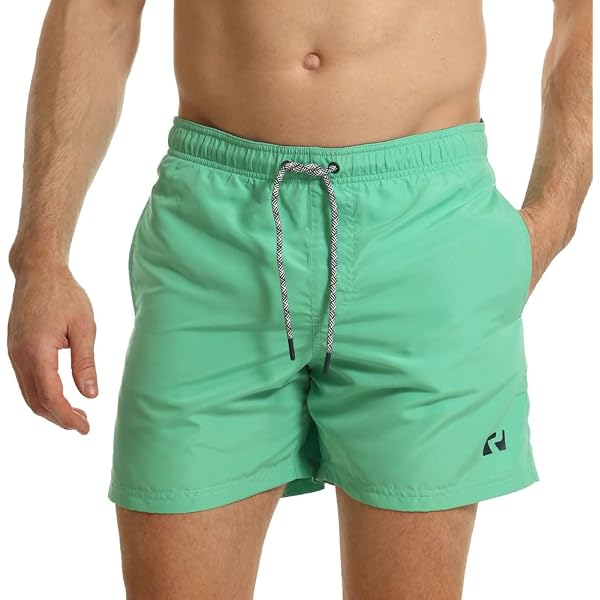 OZONEE Herren Badehose Badeshorts | Eng & Lang, Mit Gesäßtasche | Für Schwimmen, Strand & Sport