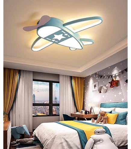 Kinderkamerlamp, led-plafondlamp, dimbaar, met afstandsbediening