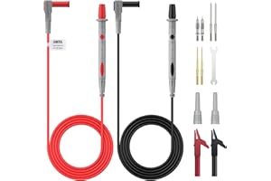BINTA Multimeter Messleitungen Set 13PCS Elektro-Multimeter-Testkabel mit Krokodilklemmen, Testkabel Messspitzen Set für Spannungskreistester
