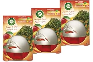 Air Wick Decosphere - ambientador decorativo, esencia para casa y coche con aroma a Mango y lima - 3 unidades