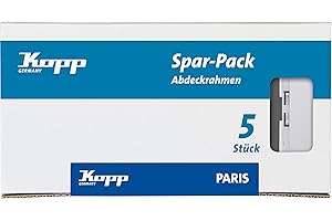 Kopp 402502018 Ramka Do Gniazda, Biały, 2 Otwory, 5 Sztuk