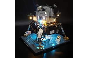 Hosdiy Jeu de Lumière pour (Apollo 11 Lunar Lander) 10266- LED Lumiere Kit Compatible avec Lego 10266 (Seul Lumière, sans Modèle)