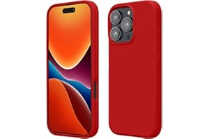 kwmobile Etui na telefon komórkowy iPhone 16 Pro Max, do iPhone 16 Pro Max Case - etui silikonowe - bezprzewodowe ładowanie - klasyczny czerwony