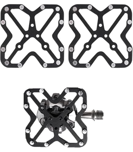 REDSHIFT ARCLIGHT Pro Clipless SPD Bicycle Pedals with Smart LED Lights, Auto on-Off, 36+ HR Battery, USB Rechargeable, Weatherproof, Clip-in Aluminum Bike Pedal with 9/16in Steel Spindle (Silver) Sports et
