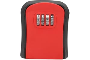 SXHLSELLER Combinazione Lock Box, Wall Mounted Key Lock Box con password a 4 cifre, impermeabile, supporto a 5 chiavi, in ABS Safe Key Hider per uso interno ed esterno