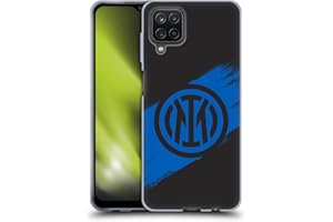 Head Case Designs Licenza Ufficiale Inter Milan Tratti di Pennello Grafici Custodia Cover in Morbido Gel Compatibile con Samsung Galaxy A12 (2020)