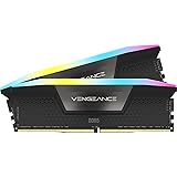 CORSAIR VENGEANCE RGB DDR5 RAM 32Go (2x16Go) 6400MHz CL32 Intel XMP Compatible iCUE Mémoire d'Ordinateur - Noir (CMH32GX5M2B6