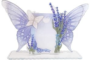 WAYUTO Abnehmbarer Acryl-Kpop-Fotokartenhalter mit dekorativem Zubehör, Kpop-Fotokarten-Präsentationsständer, Kpop-Fotokartenrahmen, Kpop-Fotokarten-Organizer für Kpop-Fans, Violett