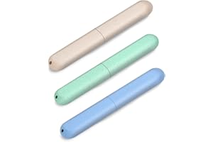 COZY INVITING 3 Pezzi Custodia per Spazzolino Da Denti, Astuccio per Spazzolini Da Denti, Astuccio Spazzolino Custodia Protettiva Spazzolino Portatile, Adatta per Viaggi, Famiglia Spazzolino Da Viaggio