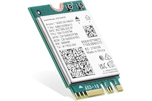 Binardat Scheda WiFi 6E M.2 Adattatore di rete WiFi AX210NGW, chip Intel AX210 Bluetooth 5.3, Tri-Band 5400Mbps 2,4 GHz/5 GHz/6 GHz OFDMA e MU-MIMO, per laptop Windows 10/11