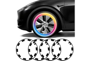 Vocpy 4 Pack Model Y Wheel Rim Protector Compatible with Tesla, Rim Guard Hubcap, ABS Rim Case Protection, Car Tire Trim Protector Rings for Model Y Exterior Accessorie, 20 Inch