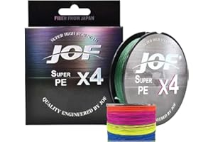 Lenza trecciato per pesca 4 fili JOF Il più alto modulo di resistenza filo da pesca professionale Trecciato spinning Ottimo in tutte le tecniche di pesca