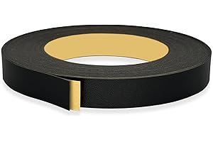 UNMAR Black PVC Edge Banding 30 mm x 7.5 m - Peel and Stick Strong Adhesive, Easy Application - Flexible and Durable Black PVC Edging Tape for Furniture Restoration
