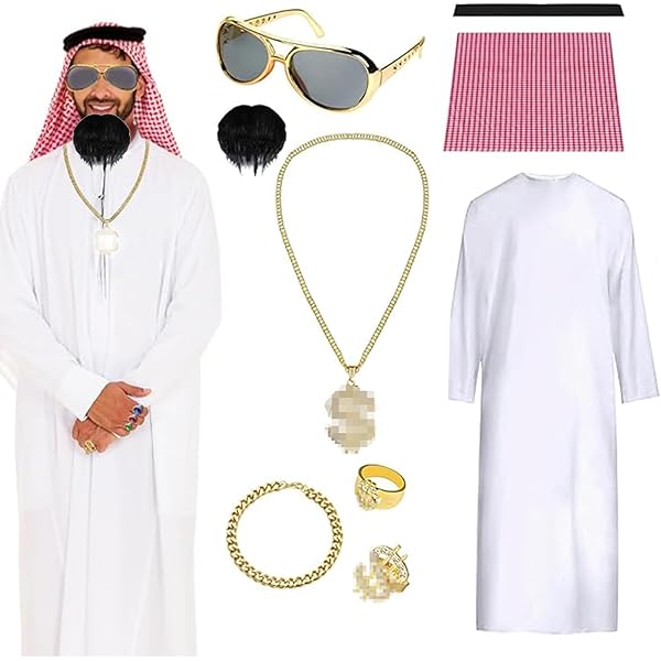 Joellfuner Deguisement Aladin Adulte, Costume Aladin Homme, Deguisement Prince Arabe Homme Avec Pantalon Aladin, Lampe Aladin, Gilet Arabe, Chemises, Chapeaux Pour Fête De Carnaval à Thème