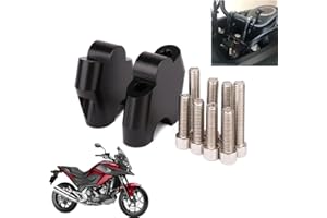 Fast Pro Rehausseurs de guidon de moto à pince pour NC700S X NC750X CB500X NC750 X NC 750 CB500 X CB 500 Noir