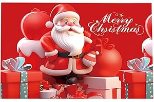 UZSXHJ Alfombrilla de Navidad,Alfombra de Baño,Alfombrillas Decorativas Impresión para El Entrada de Sala,Decorativo Estampado Alfombras Alfombra Anti para Antideslizante Home Decor