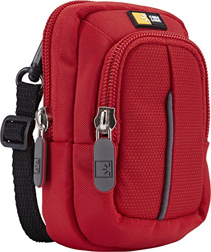 Case Logic DCB302 Kameratasche S inkl. Schultergurt/Gürtelschlaufe (mit Zubehörfach) rot/grau - 2