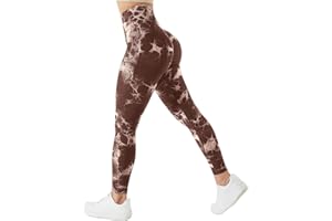 TAYOEA Legging de Sport de Compression Femme Yoga Long Slim Fit Fitness Pantalon de Sport Opaque Scrunch Butt Yoga Pantalon sans Couture Push Up Taille Haute Exercice Fitness Jogging