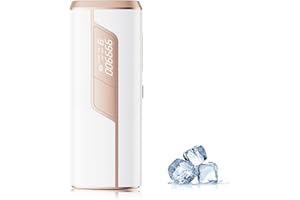 Prettivo 3-in-1 IPL Hair Removal Device with Ice-Cooling System, Laser Hair Removal Device, 9 Energy Levels, 999,900 Flashes, IPL Laser Hair Remover for Women Men, Facial Bikini Leg Body