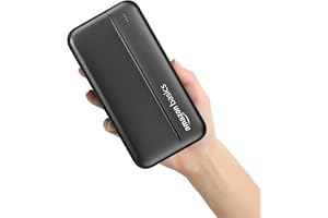 Amazon Basics 20000 mAh Power Bank | 22.5W Fast Charging | Dual Output & Input | Charge 3 Devices Simultaneously | for Smartp