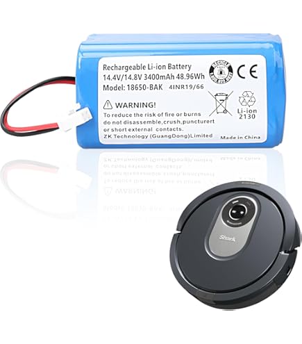 NASTIMA Batteria 14.4V 2600mAh Per Shark ION Aspiratori - Ricambio Compatibile Con RV850, R75, R85 E Altri Modelli - Foto 8