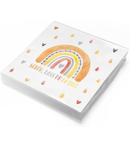 GlamRays 20 Stück Bunte Polka-Dot Servietten - 33x33 Cm Für Party, Tischdeko & Regenbogenfeiern