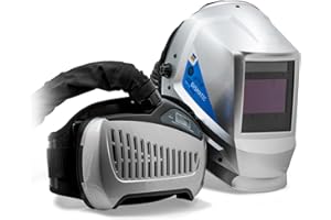 GYS, Masque de Soudage Respiratoire LCD GYSMATIC 3/9-13 G AIR True Color XL, Champ de Vision 100x60mm, Assombrissement Auto 0,04ms, Classe Optique 1/1/1/1, Filtre TH2 pour MMA, TIG, MIG/MAG & Meulage